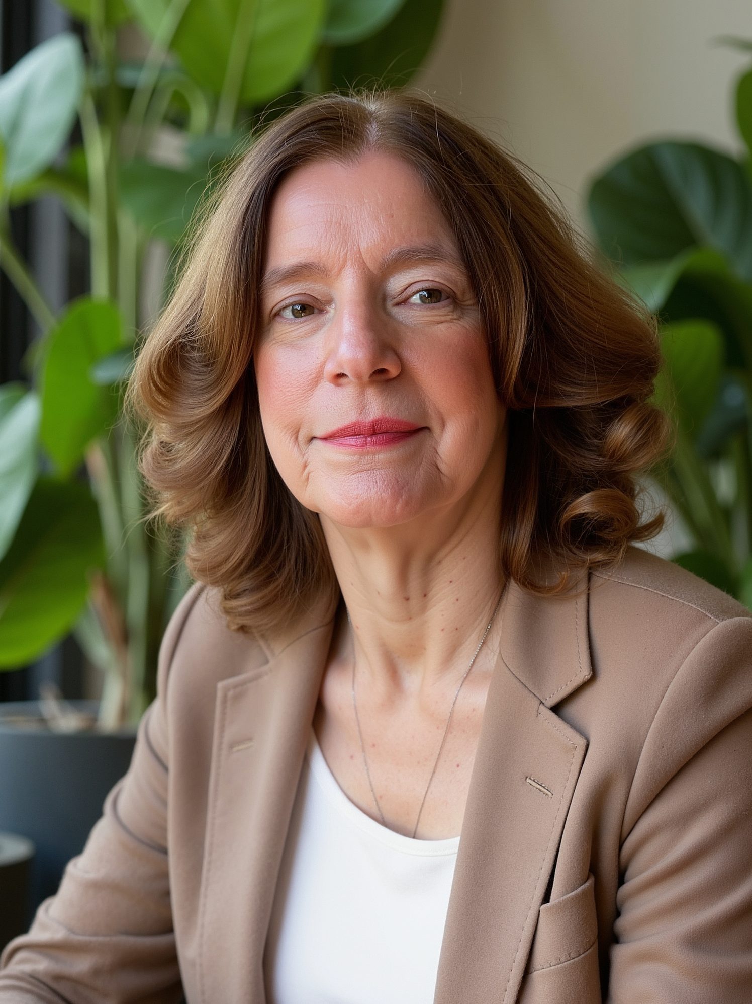 Indoor with plants-jacket croppeed